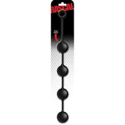 Gioco anale Catena nera 4 sfere silicone soft touch con packaging