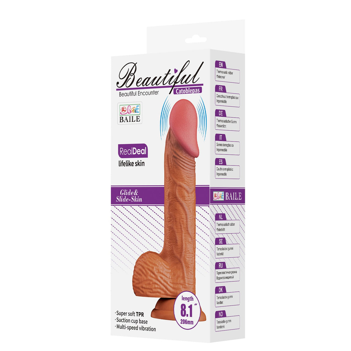 Catoblepas Vibratore Realistico con Ventosa 8.1""