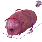 Masturbatore centopiedi sangue in silicone liquido rosa e viola con logo 820g