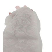 Cerchietto e velo Bianco/Rosa con 2 pisellini