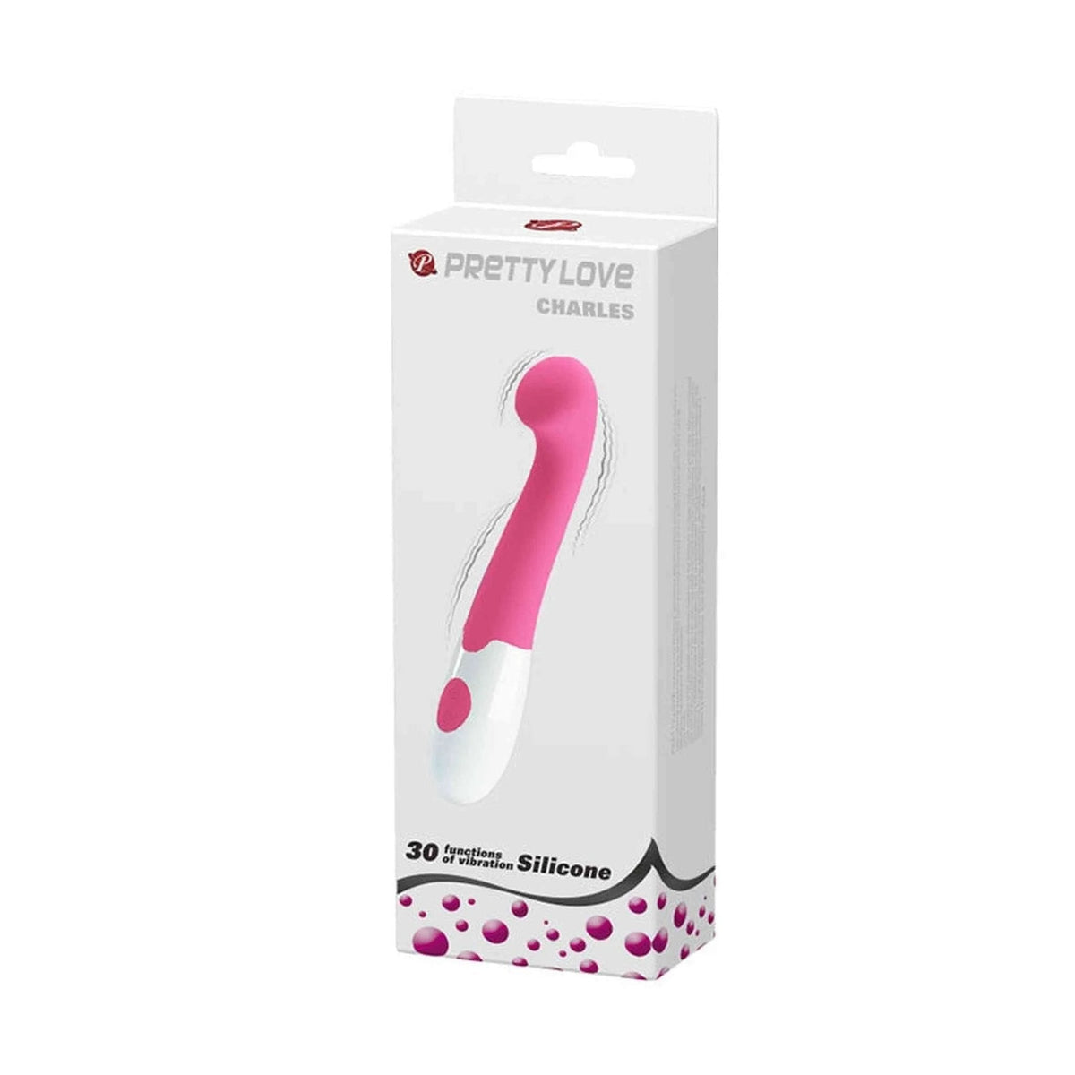 Scatola confezionamento vibratore Charles Pretty Love 30 funzioni silicone