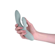 Impugnatura vibratore rabbit Chika grigio turchese dimensioni
