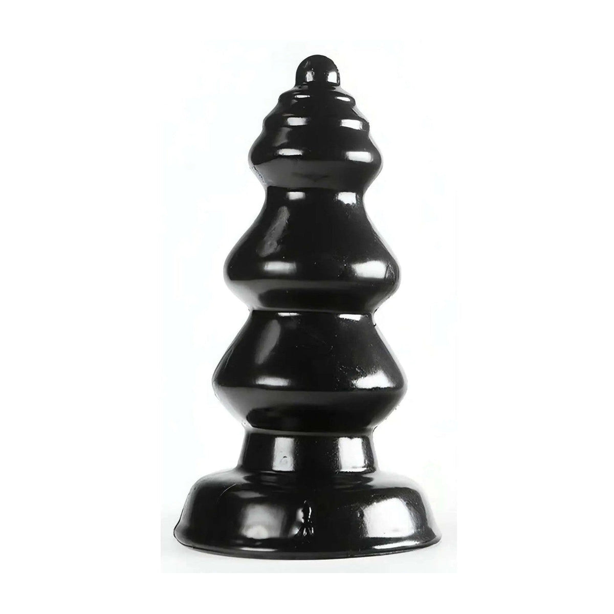 Plug anale nero Chikubi Nero morbido con design a albero di Natale