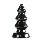 Plug anale nero Chikubi Nero morbido con design a albero di Natale