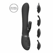 Chou Vibratore Rabbit con 4 testine intercambiabili