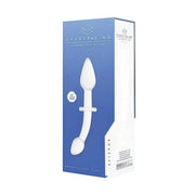 Confezione regalo dildo analo Chrystalino Doubler in vetro soffiato a mano