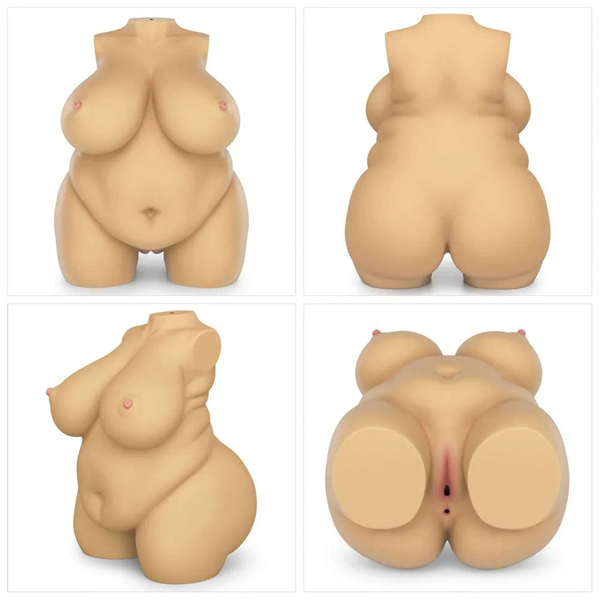 Chubby Torso Donna Realistico Formosa & Sensuale