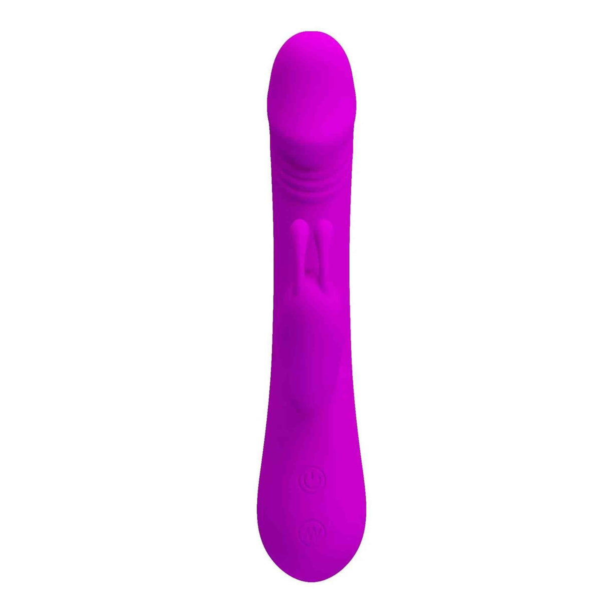 Clement Vibratore Rabbit con 3 motori e 30 modalità di vibrazione - Viola, Silicone, Anallergico, Ricaricabile