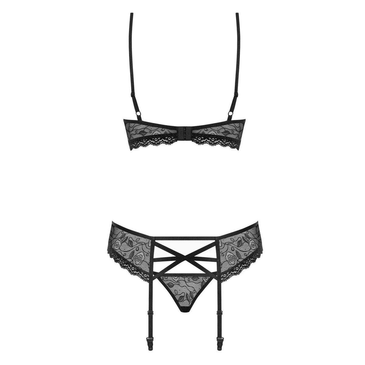 Completino Nero 3 Pezzi - S/M
