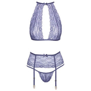 Completino Sexy 3 Pezzi Lavanda