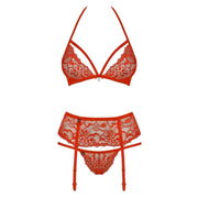 Completino Sexy Rosso 3 Pezzi - S/M
