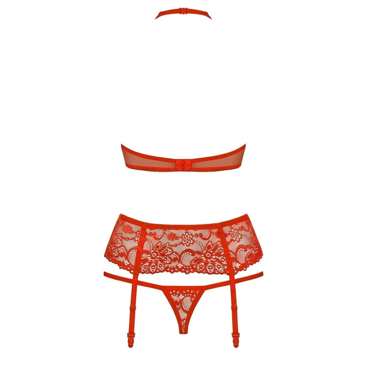 Completino Sexy Rosso 3 Pezzi - S/M