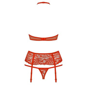 Completino Sexy Rosso 3 Pezzi - S/M
