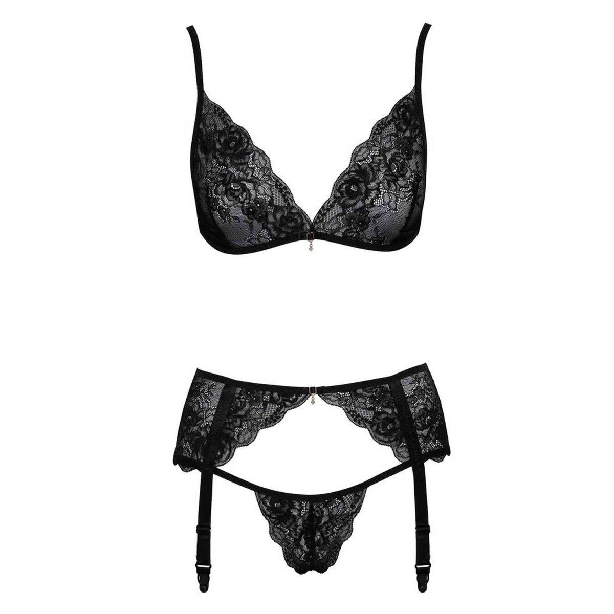 Completino nero in pizzo