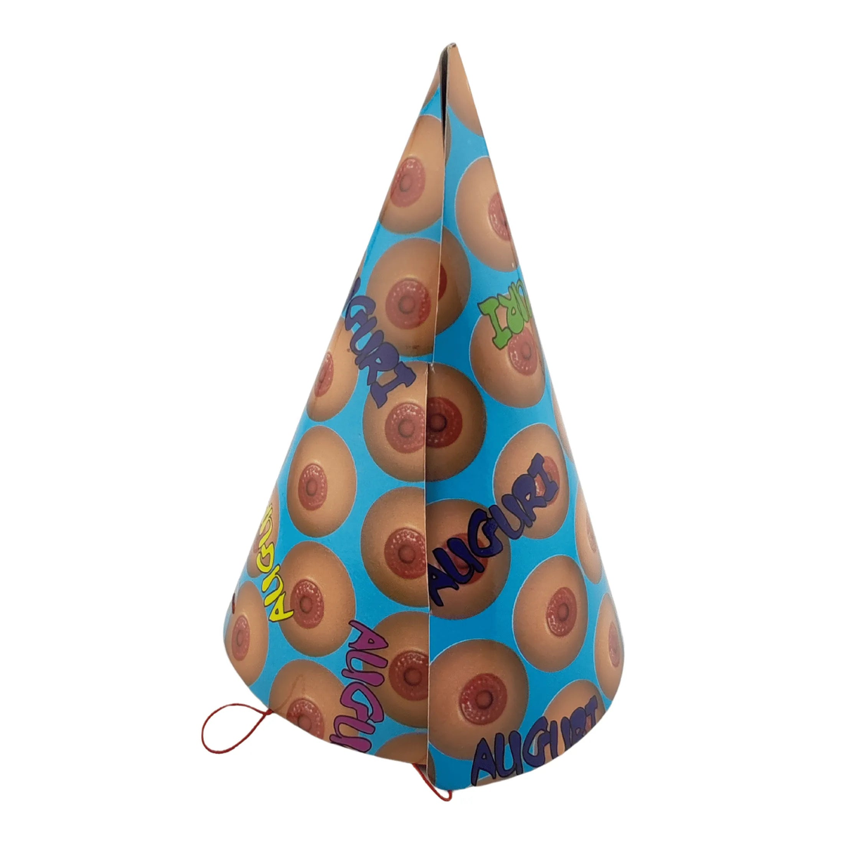 Confezione da 6 Cappellini in carta per festa Tema Tits