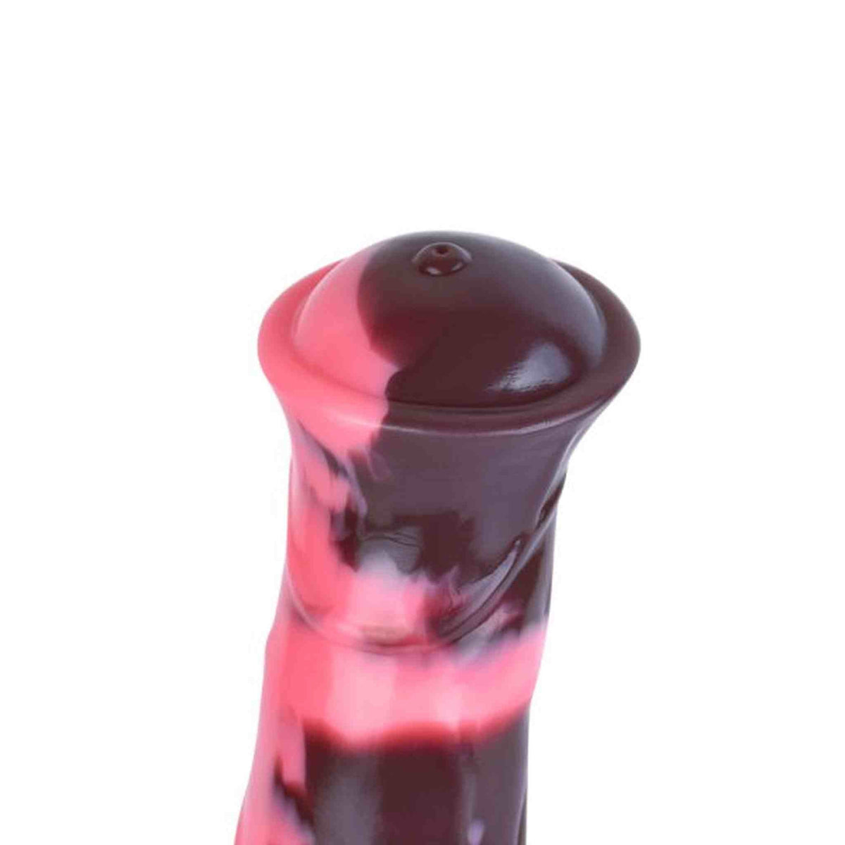 Dildo fantasy Conner Magmara primo piano testa silicone lucido effetto marbled