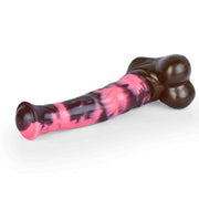 Dildo fantasy Conner Magmara vista laterale silicone lucido effetto marbled