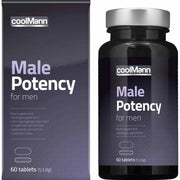 CoolMann Potency Tabs 60 capsule integratore naturale per potenza maschile confezione grigio viola
