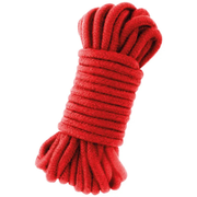 Corda bondage rossa in cotone 100% avvolta, 5 metri