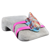 Toy Cosmo tentacolo mostro fissato cuscino grigio fasce pelle sintetica rosa