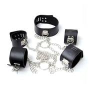 Costrittivo Chain Hogtie Black - Cuoio, Nero
