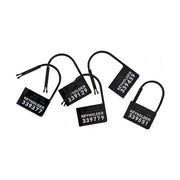 Chiusure di sicurezza Keyholder nere per gabbia peniena con etichette numerate univoche
