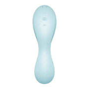Retro vibratore Satisfyer Curvy Trinity 5 Plus blu con simboli controllo
