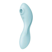 Testa circolare vibratore Satisfyer Curvy Trinity 5 Plus blu con logo SF