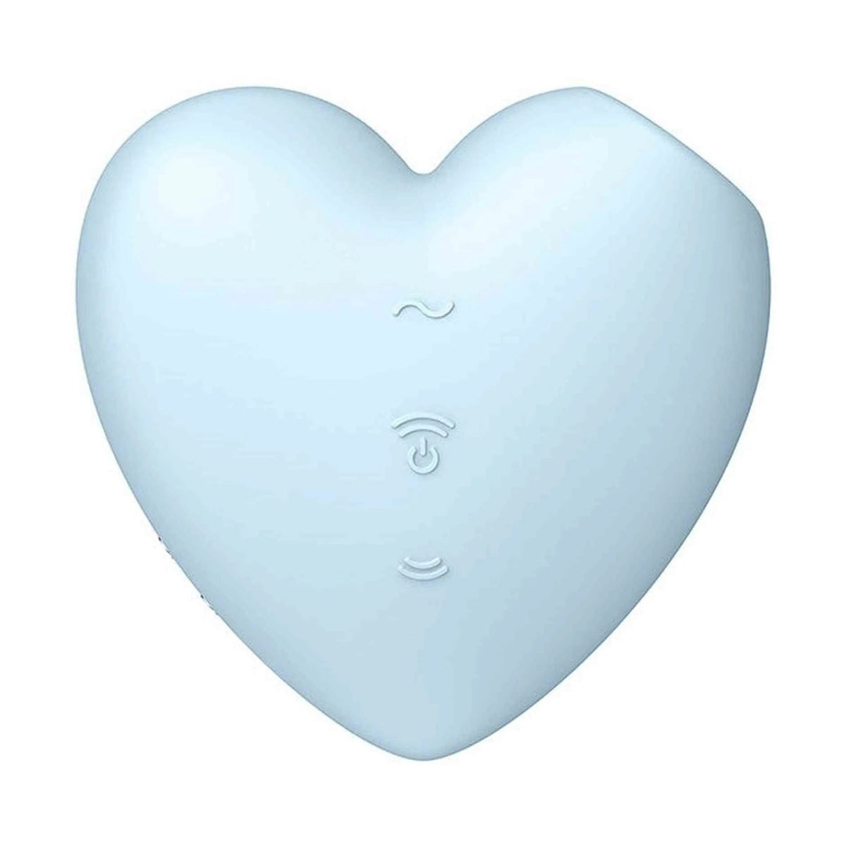 Pannello controllo Satisfyer Cutie Heart blu con icone onde e accensione