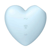 Pannello controllo Satisfyer Cutie Heart blu con icone onde e accensione