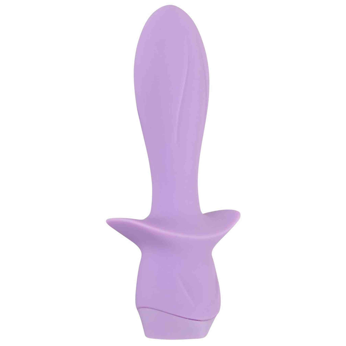 Vibratore Cuties Mini lilla in silicone morbido con forma ergonomica e base a Y