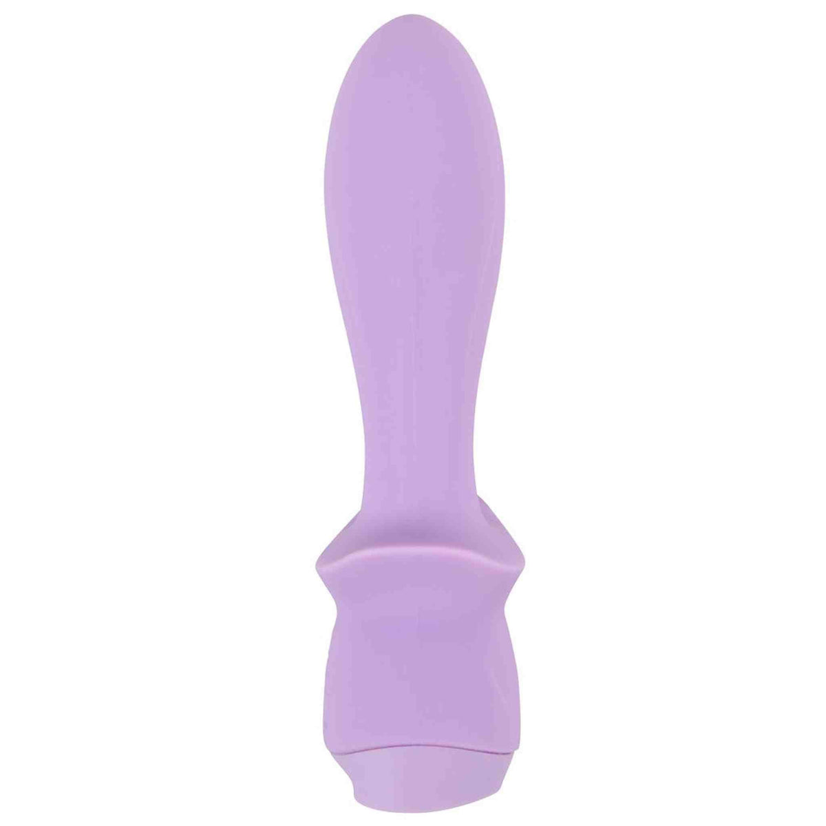 Vibratore Cuties Mini lilla in silicone opaco con testa arrotondata e base ondulata