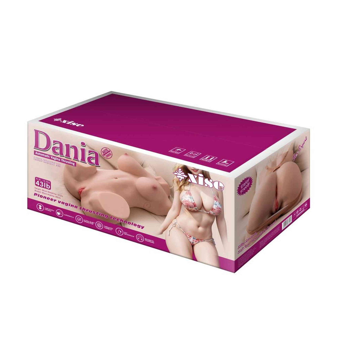 Dania Torso Sessuale 19.5 kg con Vibrazione e Spinta