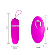 Debby, ovetto vibrante wireless - Viola, silicone