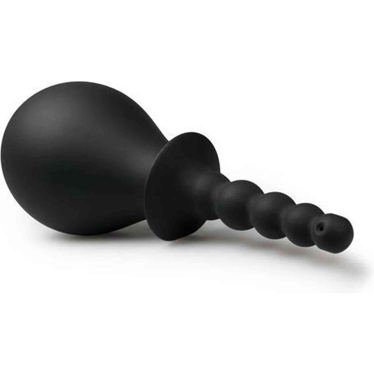 Deluxe Douche - Doccetta intima con palline anali in silicone - Nero