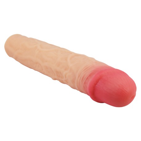 Angolo laterale guaina Derek capo rosa intenso texture venosa traslucida