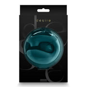 Confezione nera vibratore rabbit Desire Euphoria colore turchese vista frontale