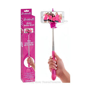 Dicky Selfie Stick rosa con impugnatura a dito e supporto telefono, confezione party bachelorette