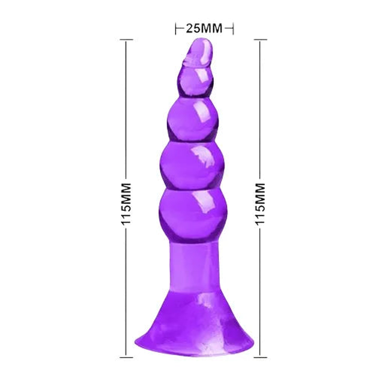 Dildo Anale a palline viola