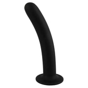 Dildo anale nero in silicone medicale posizione verticale