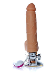 Dildo Ventosa Reclinabile con Testicoli