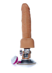 Dildo Ventosa Reclinabile con Testicoli