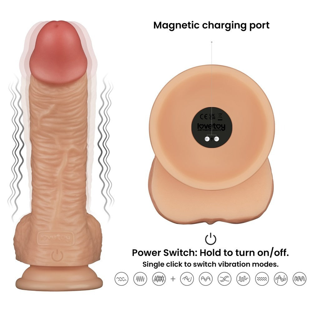Dildo Vibratore Realistico 8.5″