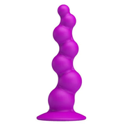 Dildo anale in silicone con ventosa - Viola