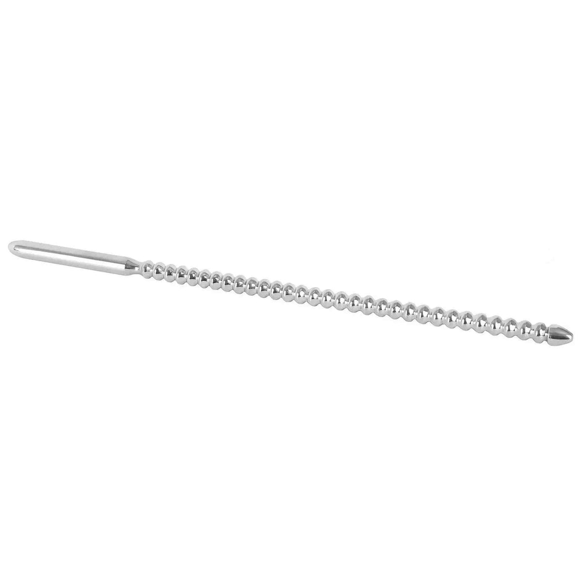 Dip Stick Ripped sonda uretrale in acciaio inossidabile argento a coste per stimolazione sensibile