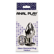 Confezione Disco Diamond Plug Medium ToyJoy scatola pois viola blu