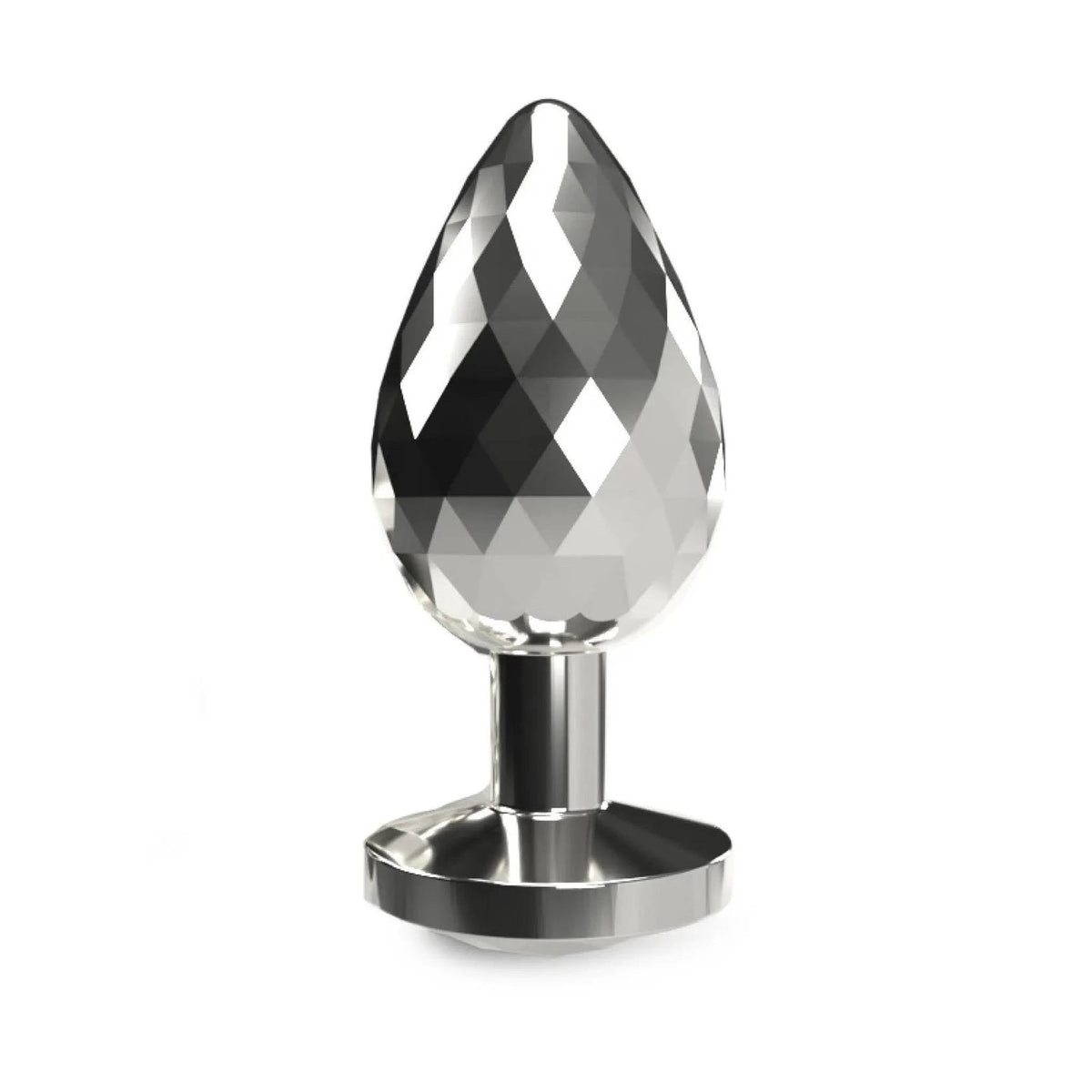 Plug anale Disco Diamond vetro a goccia facettato effetto tridimensionale