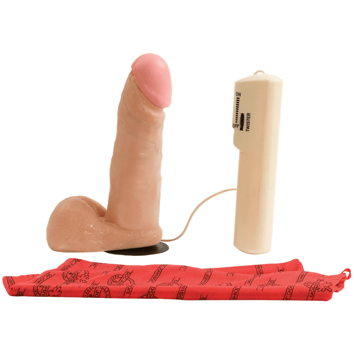 Dildo vibrante realistico carne testa rosa con telecomando rotazione e base ventosa