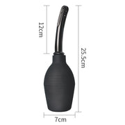 Dimensioni doccetta intima nera silicone 25,5 cm