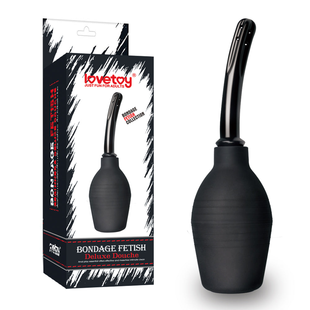 Doccia Intima Deluxe nera con confezione bondage fetish